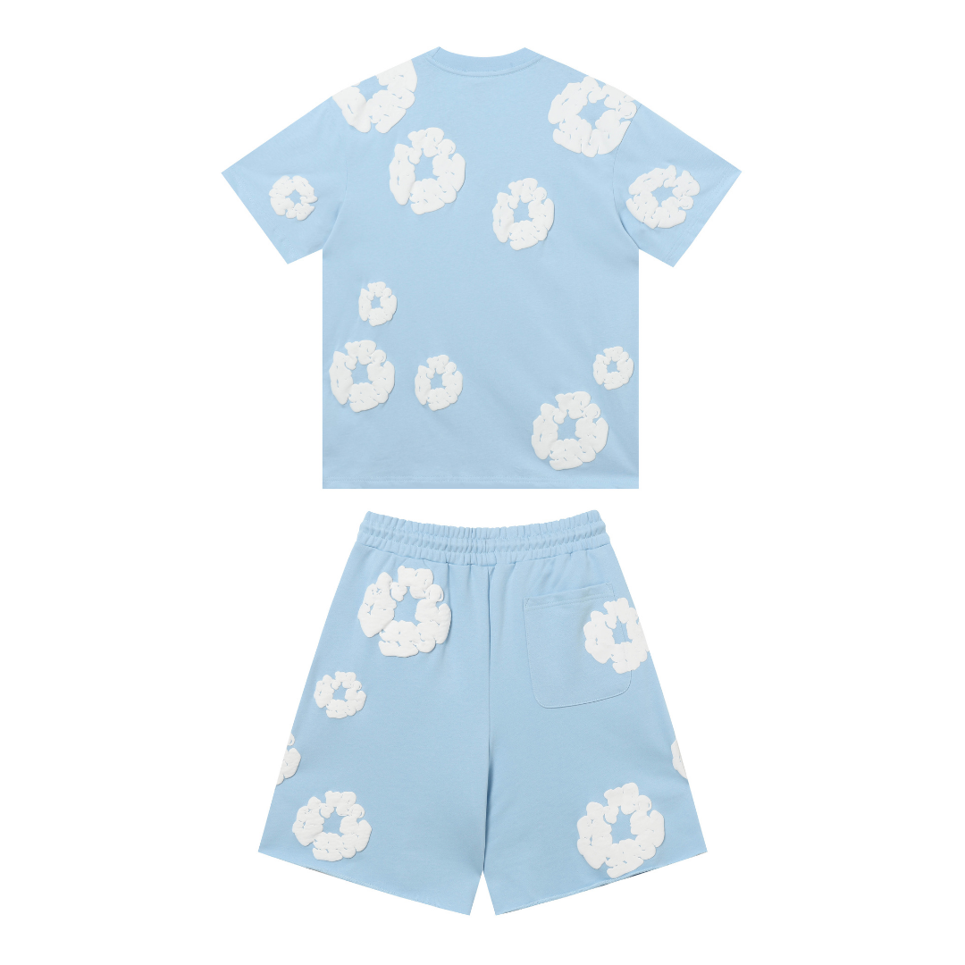 Denim Trs Sky Blue Short set