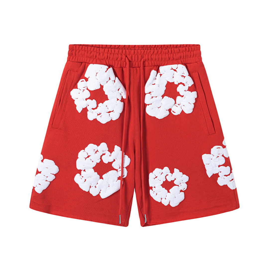 Denim Trs Red Shorts