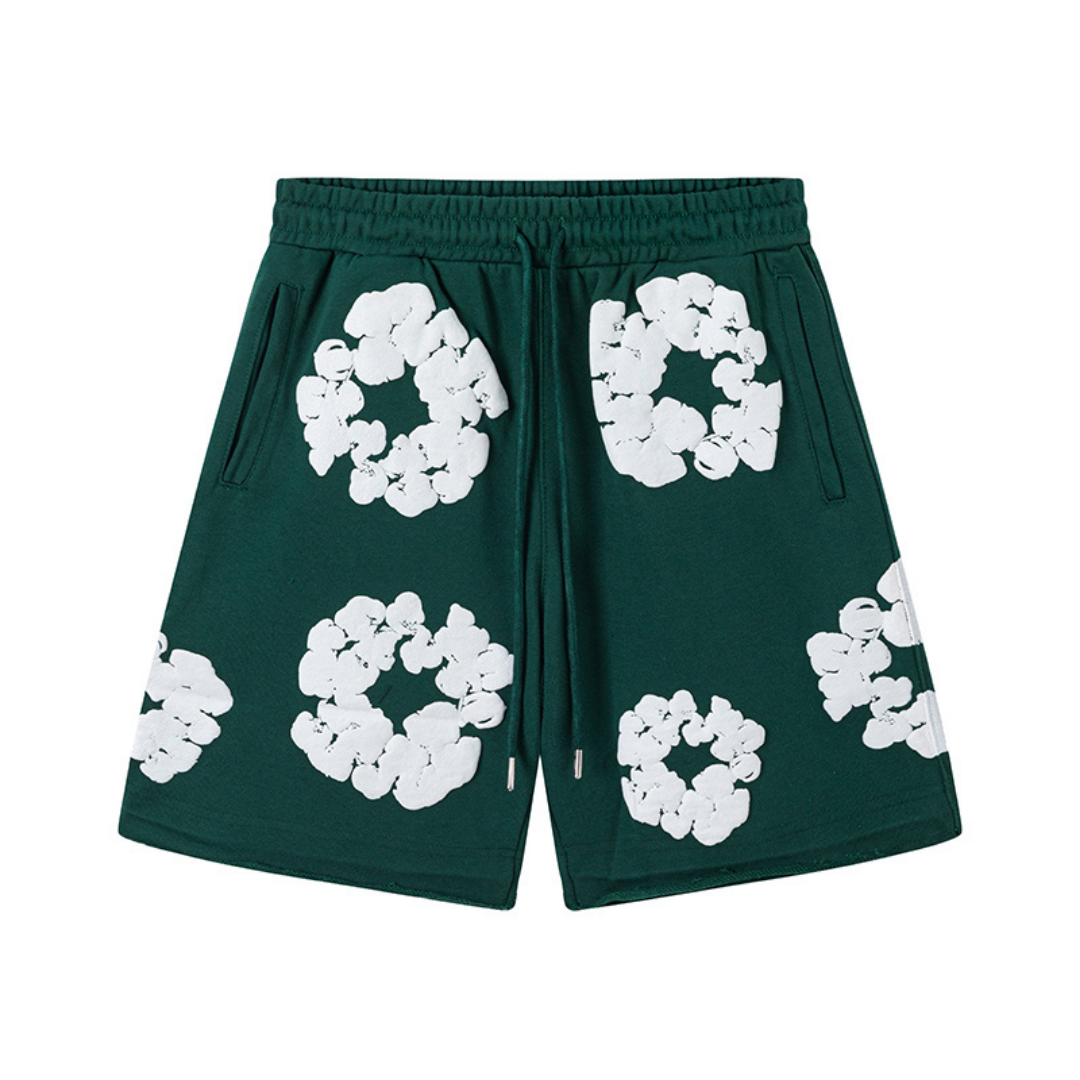 Denim Trs Green Shorts