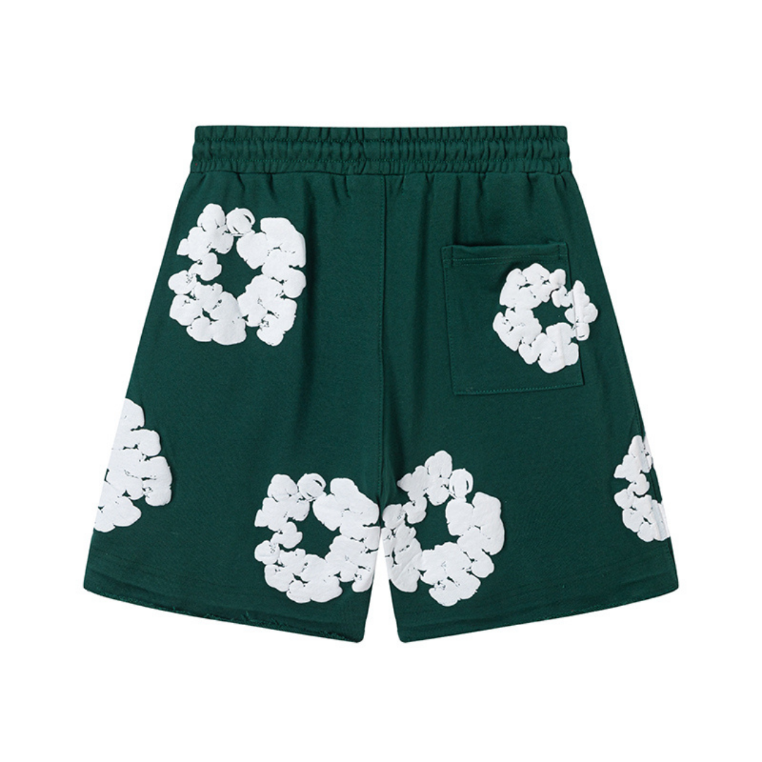 Denim Trs Green Shorts